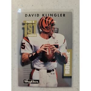 David Klingler 1992 Skybox Primetime #238 - Rookie -Bengals- NFL- Freshly Opened